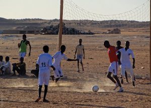 The Lakes of Ounianga, young soccer players, Explore Chad