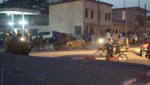 Expedition to Ounianga, N'Djamena, street life at night, Explore Chad