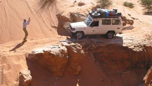 Expedition to Ounianga, driving through rough terrain, Explore Chad